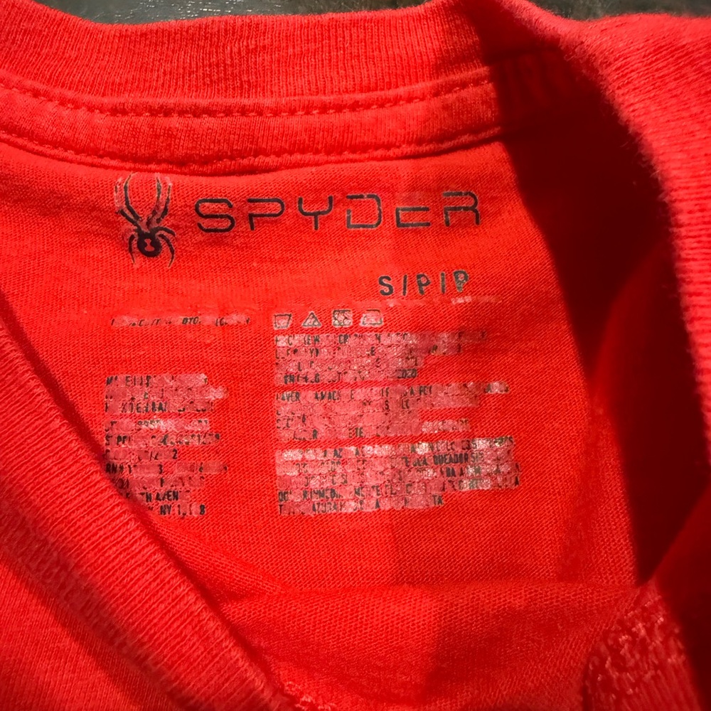 2-Piece Bundle Spyder Red and Blue Spider Graphic Tees Size S - Picture 5 of 8
